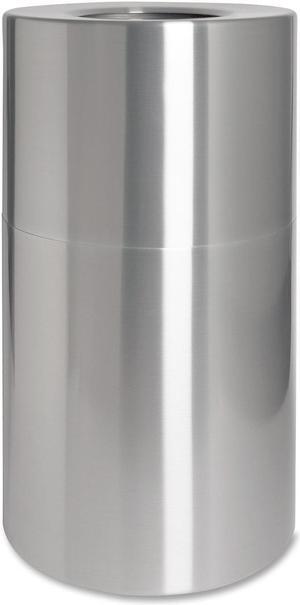 Genuine Joe Waste Receptacle Weather Resistant 35 Gal Aluminum 58893