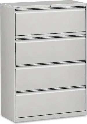 Lorell Lateral File 4-Drawer 36"x18-5/8"x52-1/2" Lt Gray 60445