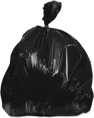 Heritage High-Density Coreless Can Liners 20-30 gal 10 mic 30 x 37 Black 500