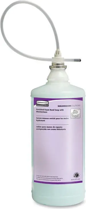 Rubbermaid Enriched Lotion Hand Soap Refill - Light Passion Flower Scent - 27.1 fl oz (800 mL) - Biodegradable, Hypoallergenic, Moisturizing, Antimicrobial, Dye-free - White - 1 Each