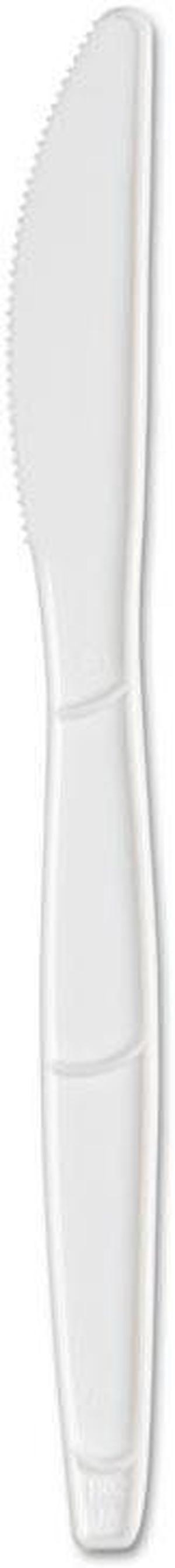 SmartStock Plastic Cutlery Refill 6.3in Knife White 40/Pack 24 Packs/Case