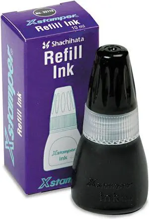 Refill Ink for Xstamper Stamps 10ml-Bottle Black