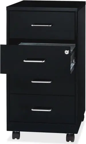 Lorell 4-Drawer Organizer 14-1/4"x18"x26-1/2" Black 25976