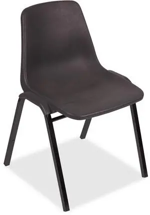 PP Stack Chairs, 19-1/4"x19-1/4"x31", 4/CT, Black