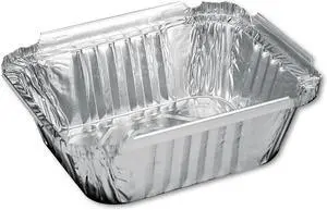 Handi-foil 205930 Aluminum Oblong Container, 1 Pound, 5-9/16 x 4-9/16 x 1-5/8, 1000/Case, 1 Case