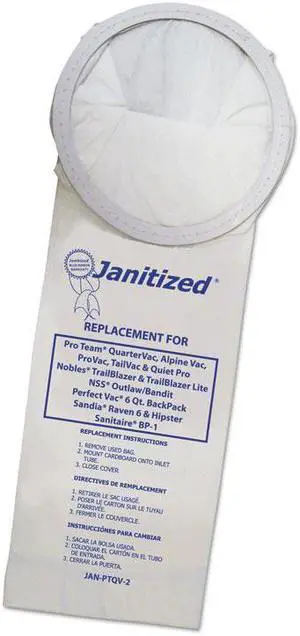 Janitized Bag,Vcm,Cmrcl,2 Ply,10/Pk JANPTQV2