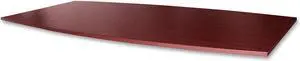 Lorell 69149 Essentials Conference Tabletop, Boat - 48" x 96" - Mahogany