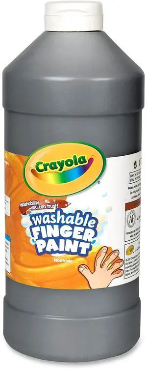 Washable Finger Paint, 32oz., Black CYO551332051