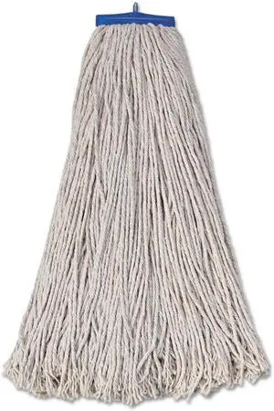 Boardwalk - UNS 732C - Mop Head, Economical Lie-Flat Head, Cotton Fiber, 32oz, White, 12/Carton