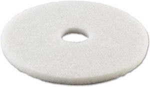 Polishing Floor Pads, 13" Diameter, White, 5/Carton 4013WHI