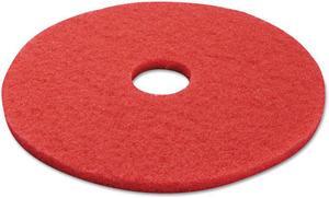 Boardwalk 4017RED 17 in. Standard Buffing Floor Pads, Red