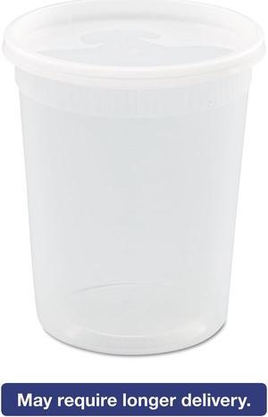 Pactiv DELItainer Microwavable Combo Clear 32oz 4 11/20 dia x 5 11/20h 240