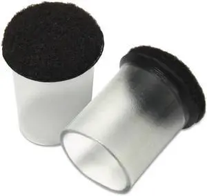 Master Caster Floor Savers 1 1/2 in Clear/Gray 8 per Pack 88451