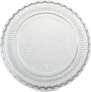Genuine Joe Portion Cup Lids 1oz. 50BG/CT Clear 19061