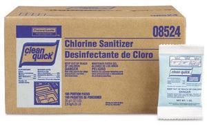 Powdered Chlorine-Based Sanitizer, 1oz Packet, 100/Carton