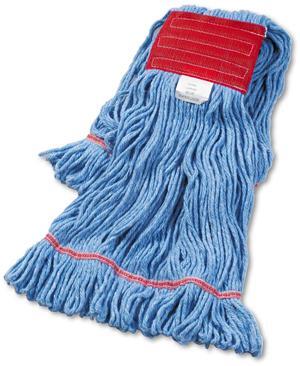 Boardwalk Super Loop Wet Mop Head Cotton/Synthetic Large Size Blue 503BLEA