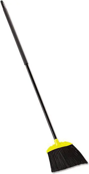 Rubbermaid Commercial Jumbo Smooth Sweep Angled Broom 46" Handle Black/Yellow 638906BLAEA
