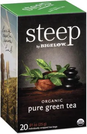 steep Tea, Pure Green, 0.91 oz Tea Bag, 20/Box 17703
