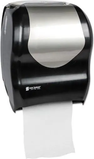 San Jamar - T1370BKSS - Tear-N-Dry Touchless Roll Towel Dispenser, 16 3/4 x 10 x 12 1/2, Black/Silver