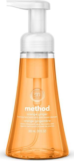 Method Foaming Hand Wash Orange Ginger 10 oz Pump Bottle 6/Carton 01474