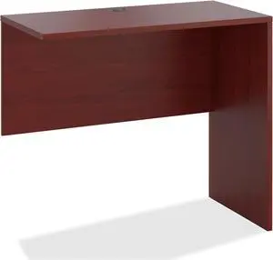 HON 10500 Srs Mahogany Laminate Office Desking - 48" x 24" x 42" - Square Edge - Finish: Mahogany, Thermofused Laminate