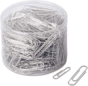 Universal Plastic-Coated Paper Clips No. 1 Clear/Silver 1000/Pack 21001