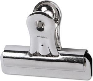 Universal Bulldog Clips Steel 1/2" Capacity 2 1/4" Wide Nickel-Plated 36/Pack 31264