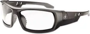 Ergodyne 50400 Skullerz Odin Safety Glasses, Matte Black Frame/Clear Lens, Nylon/Polycarb