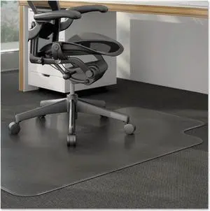 Alera ALEMAT4553CLPR Studded Chair Mat for Low Pile Carpet, 45 x 53, Clear