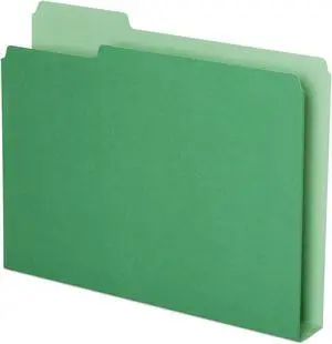 Pendaflex Double Stuff File Folders 1/3 Cut Letter Green 50/Pack 54457