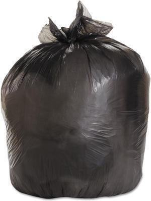 Boardwalk Medium-Grade Can Liners 33x39 33 Gal .50 Mil Black 25 Bags/RL 8 Rolls