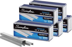 Swingline Premium Staples 1/4"L 210/Strip 25000/PK Silver 35481