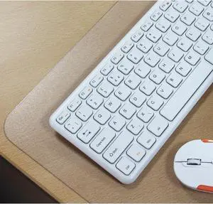 Desktex Anti-Static Desk Pad - 24" Width x 19" Depth - Polyvinyl Chloride (PVC) - Clear  FLRFPDE31924V