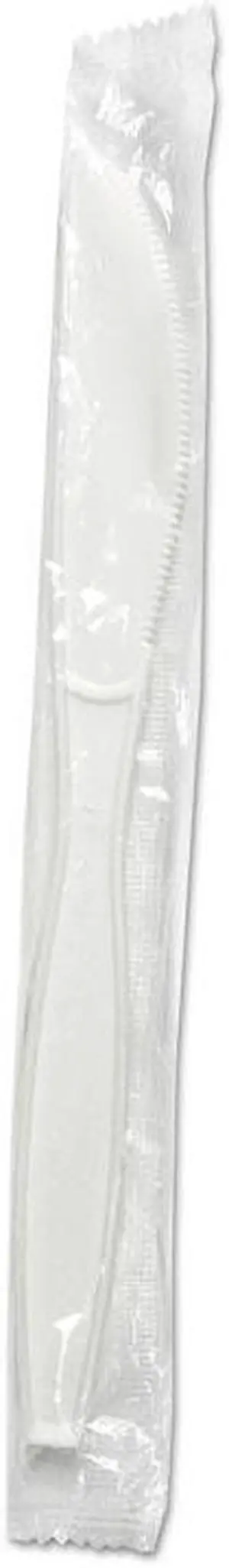 Boardwalk BWKKNIHWPPWIW Heavyweight Wrapped Polypropylene Cutlery, Knife