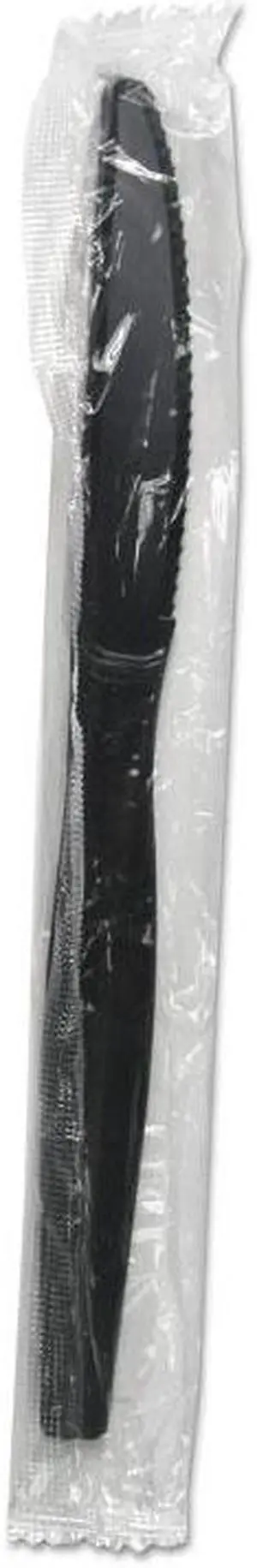 Boardwalk BWKKNIHWPSBIW Heavyweight Wrapped Polystyrene Cutlery