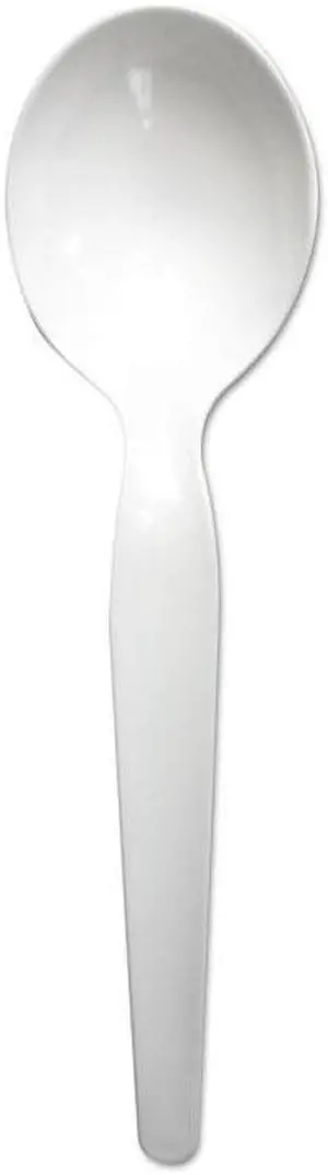Boardwalk BWKSOUPHWPSWH Polystyrene Cutlery, Soup Spoon