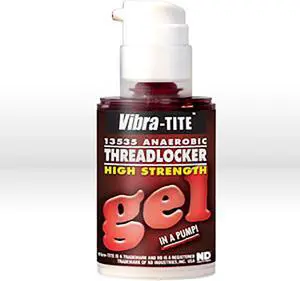 Vibra-TITE 135 Permanent Strength Gel Anaerobic Threadlocker 35 ml Pump Red