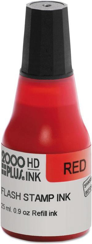 Cosco 2000plus Pre-Ink High Definition Refill Ink, Red, 0.9 Oz. Bottle 033958