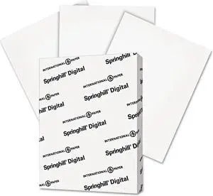 Springhill Digital Index White Card Stock 110 lb 8 1/2 x 11 250 Sheets/Pack