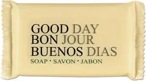 Good Day Amenity Bar Soap Pleasant Scent 1.5 Width 500/Carton 390150A