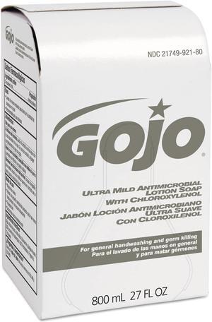 Gojo Ultra Mild Lotion Soap w/Chloroxylenol Refill Floral Balsam 800mL 12/Carton 921212CT Gojo Ultra Mild Lotion Soap w/Chloroxylenol Refill Floral Balsam 800mL 12/Carton 921212CT