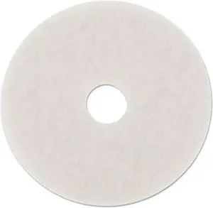Standard 18-Inch Diameter Polishing Floor Pads, White, 5/Carton BWK4018WHI