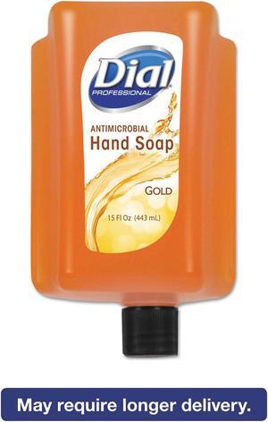 Dial Antimicrobial Liquid Soap 15 oz Refill Cartridge Refreshing Clean 6/Ctn 98561