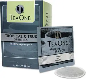 Tea One Tea Pods Tropical Citrus Green 14/Box 20700