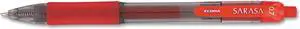 Zebra Sarasa Retractable Gel Pen Red Ink Medium Dozen 46830
