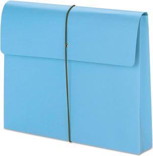 Smead 2" Exp Wallet with String Letter Blue 10/BX 77203