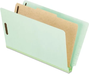 Pendaflex Pressboard End Tab Classification Folders Legal 1 Divider Pale Green Pendaflex Pressboard End Tab Classification Folders Legal 1 Divider Pale Green