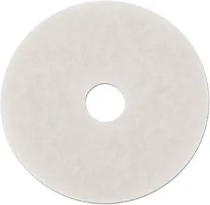 Boardwalk Standard Polishing Floor Pads 14" Diameter White 5/Carton 4014WHI