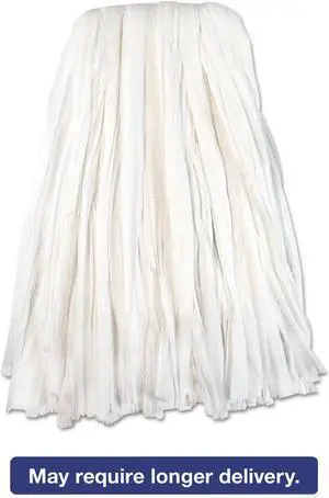 Boardwalk Nonwoven Cut End Edge Mop Rayon/Polyester #20 White 12/Carton BW2020