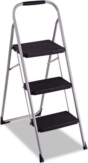 Goplus 3 Step Aluminum Lightweight Ladder Folding Non-Slip Platform Stool  330Lbs Load